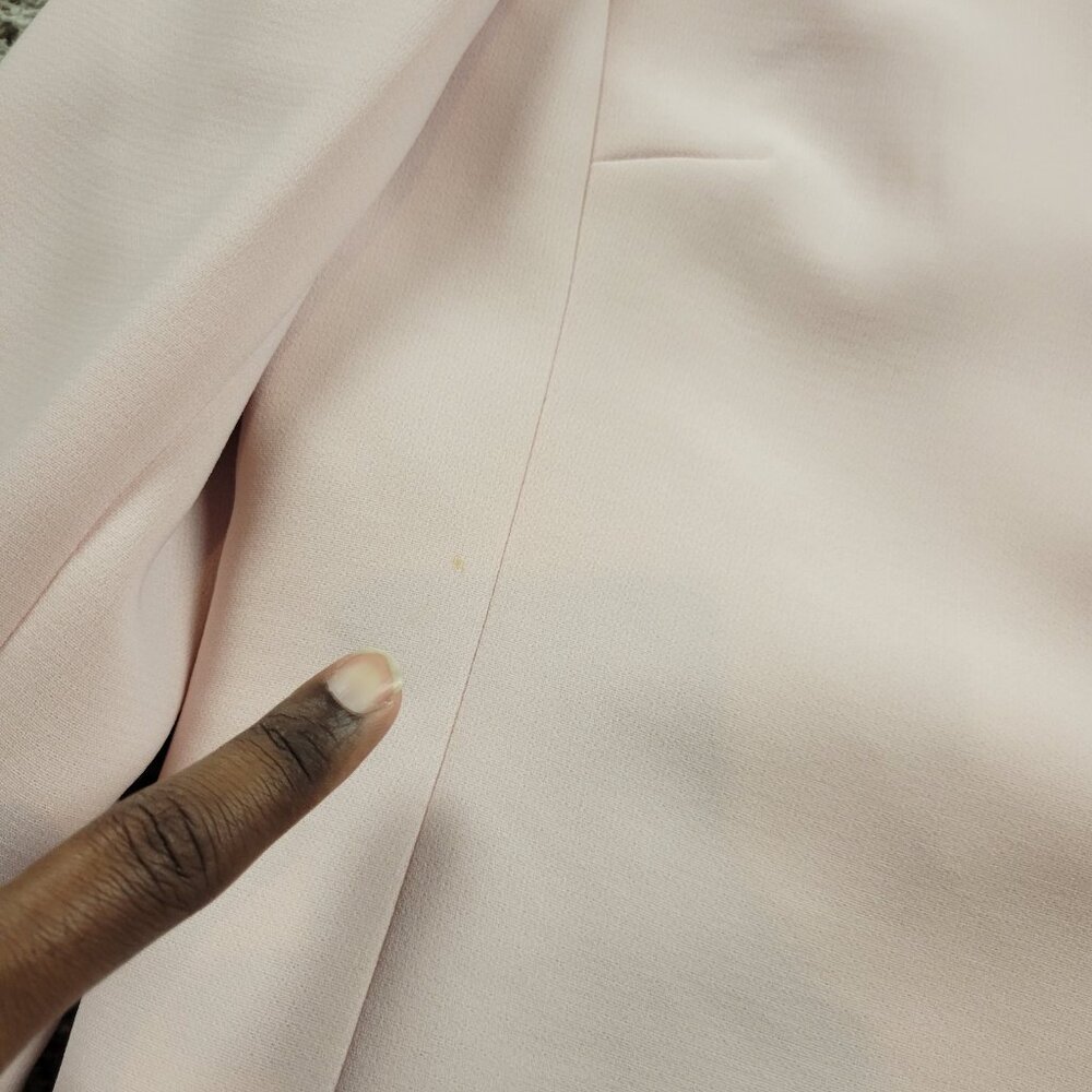 TAHARI Blazer Women’s 14 Pink Single Breasted Lined Career Work Embellished - Picture 4 of 7